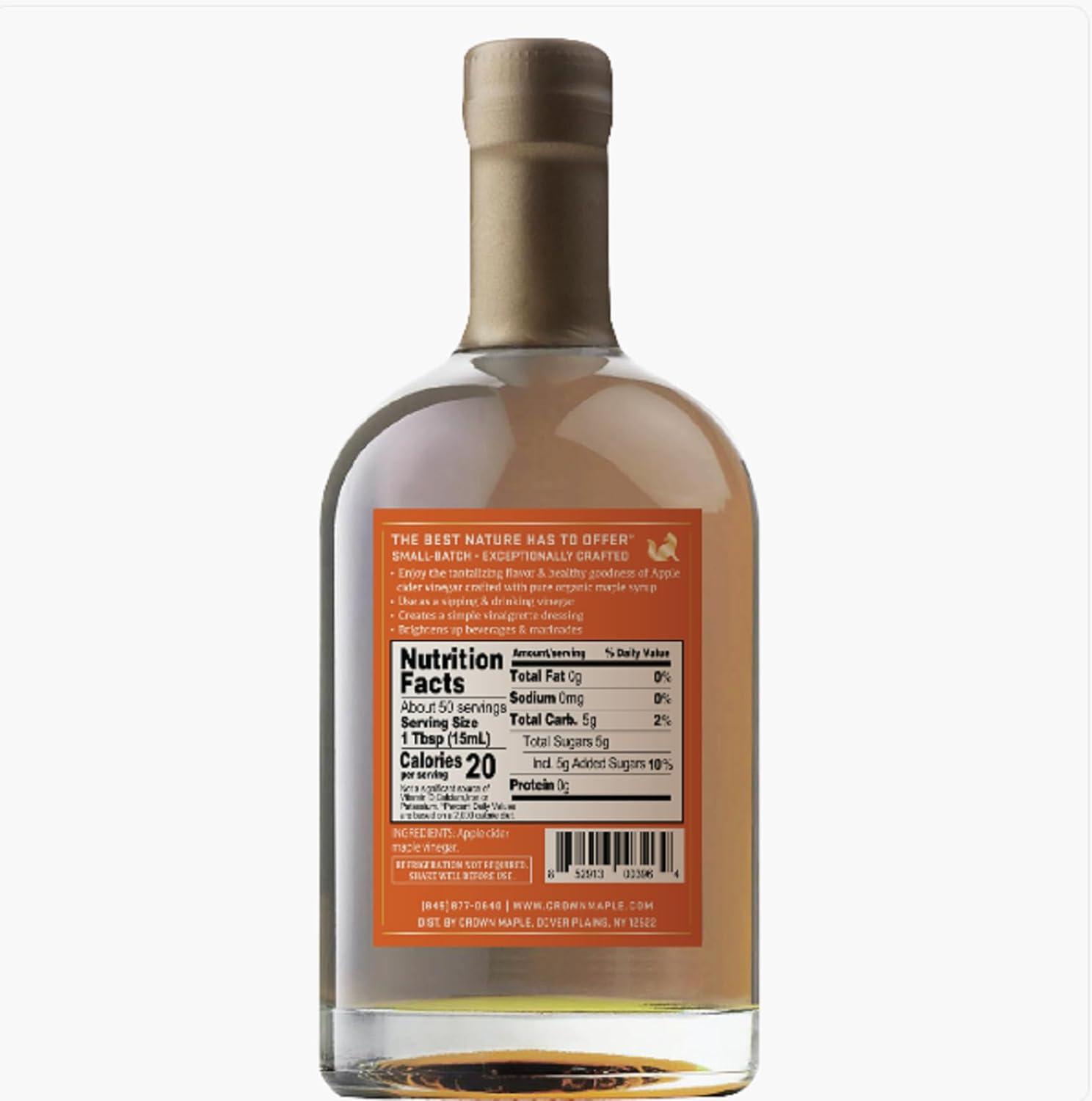 image:imageCrown Maple Apple Cider Maple Vinegar 25 Fl Oz Perfect for Vinaigrettes Dressings Soups Sauces GlutenFree NonGMO Vegan