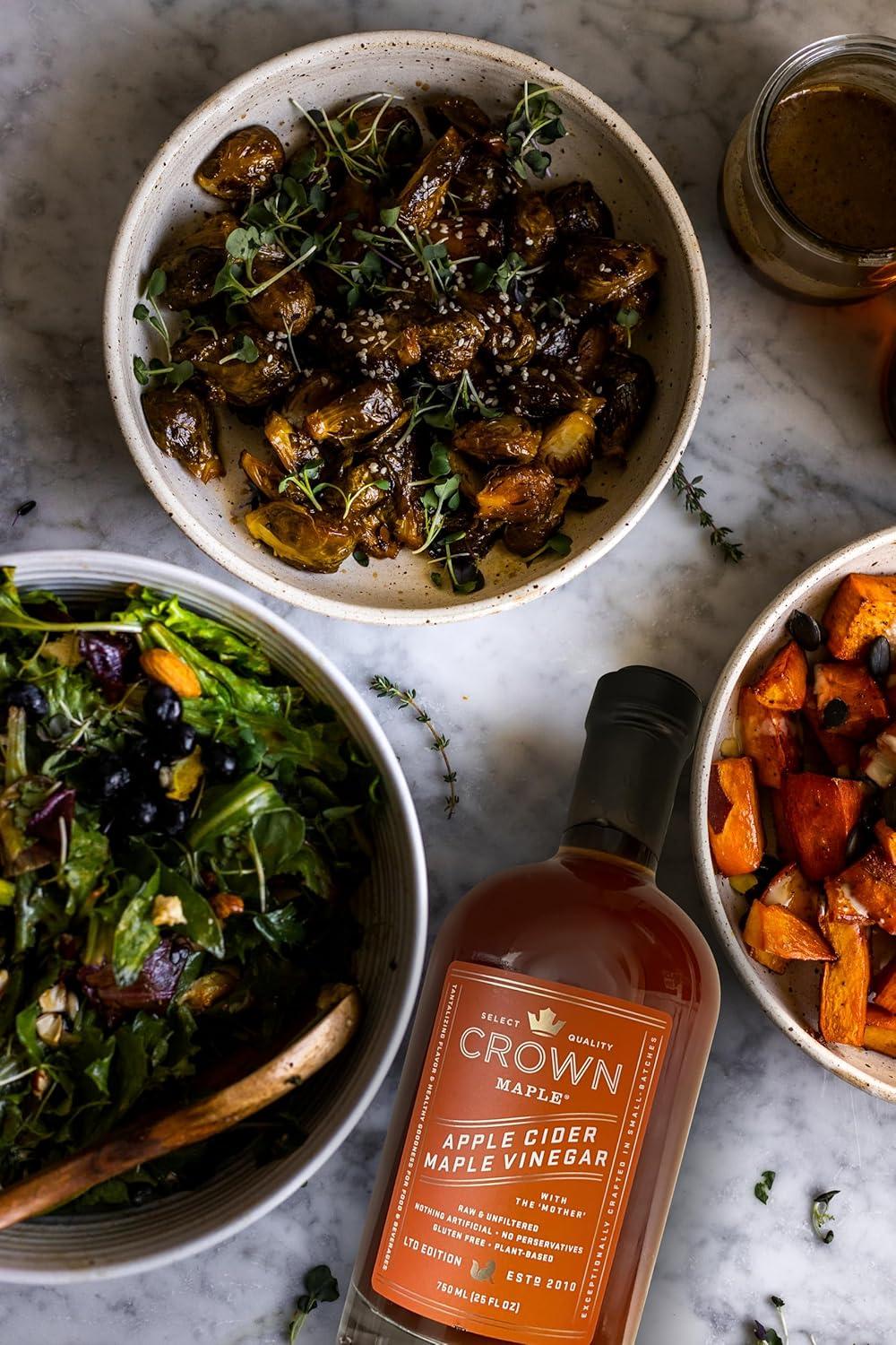 image:imageCrown Maple Apple Cider Maple Vinegar 25 Fl Oz Perfect for Vinaigrettes Dressings Soups Sauces GlutenFree NonGMO Vegan