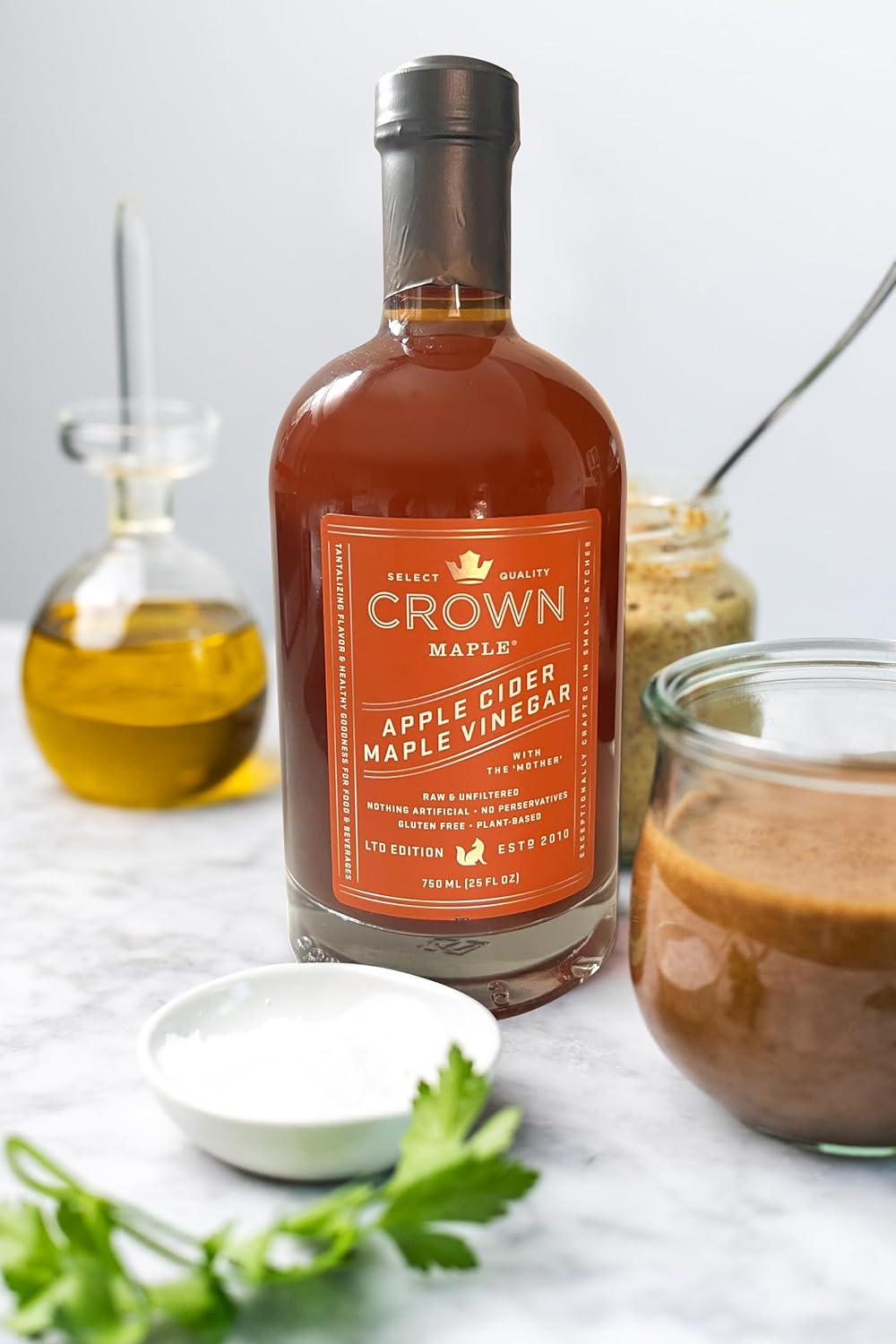 image:imageCrown Maple Apple Cider Maple Vinegar 25 Fl Oz Perfect for Vinaigrettes Dressings Soups Sauces GlutenFree NonGMO Vegan