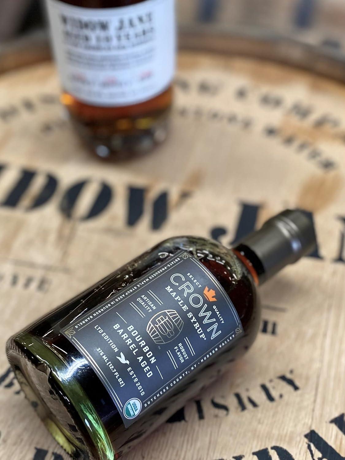 image:imageCrown Maple Bourbon Barrel Aged Organic Maple Syrup 128 Fl Oz Pancakes Flavor Cocktails Marinades and SaucesBourbon Barrel Aged
