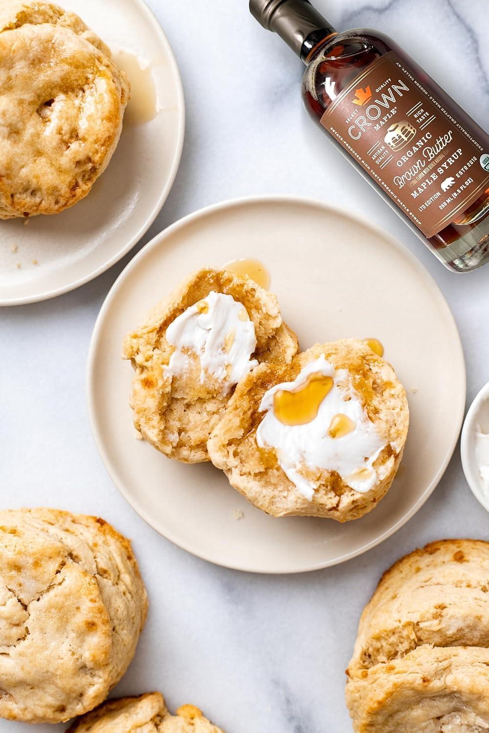 image:imageCrown Maple Brown Butter Flavor Organic Maple Syrup 85 Fl Oz Pack of 6Brown Butter Flavor