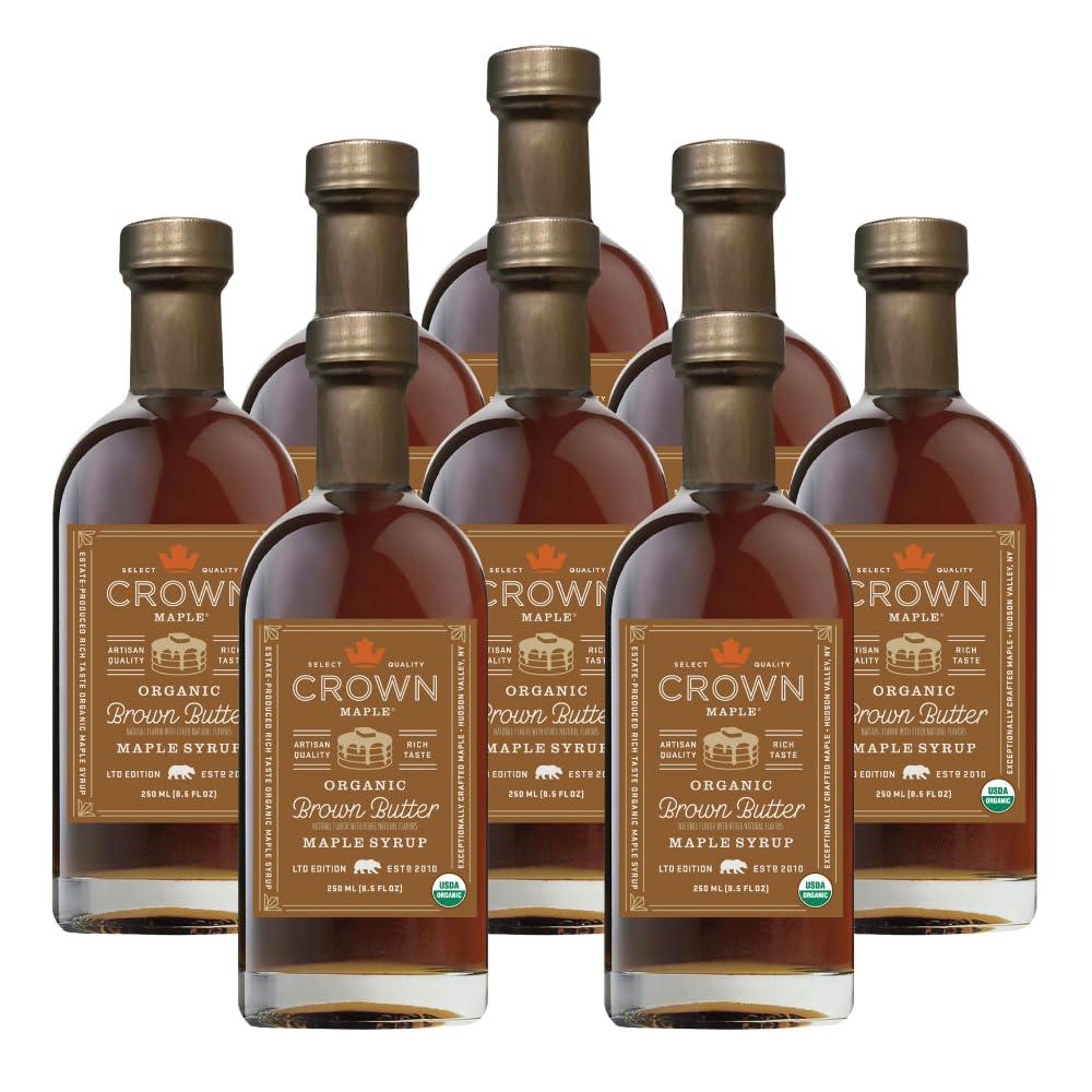 image:imageCrown Maple Brown Butter Flavor Organic Maple Syrup 85 Fl Oz Pack of 6Brown Butter Flavor