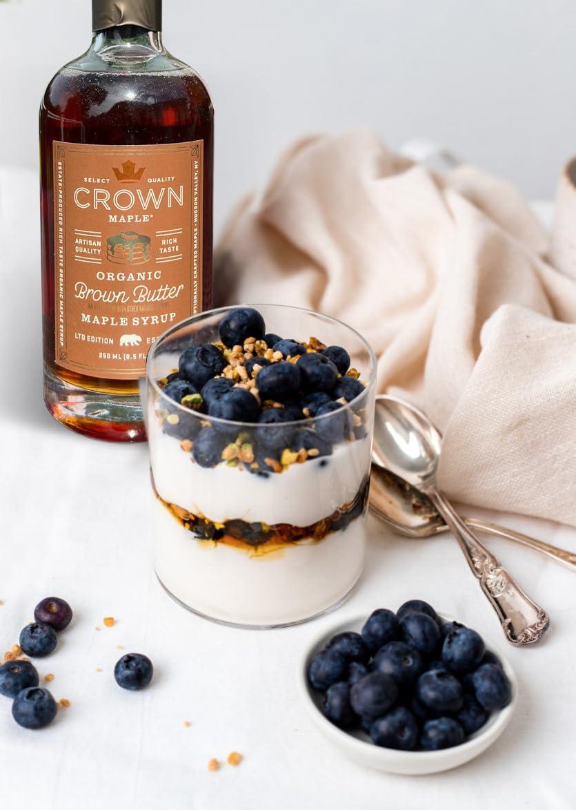 image:imageCrown Maple Brown Butter Flavor Organic Maple Syrup 85 Fl Oz Pack of 6Brown Butter Flavor