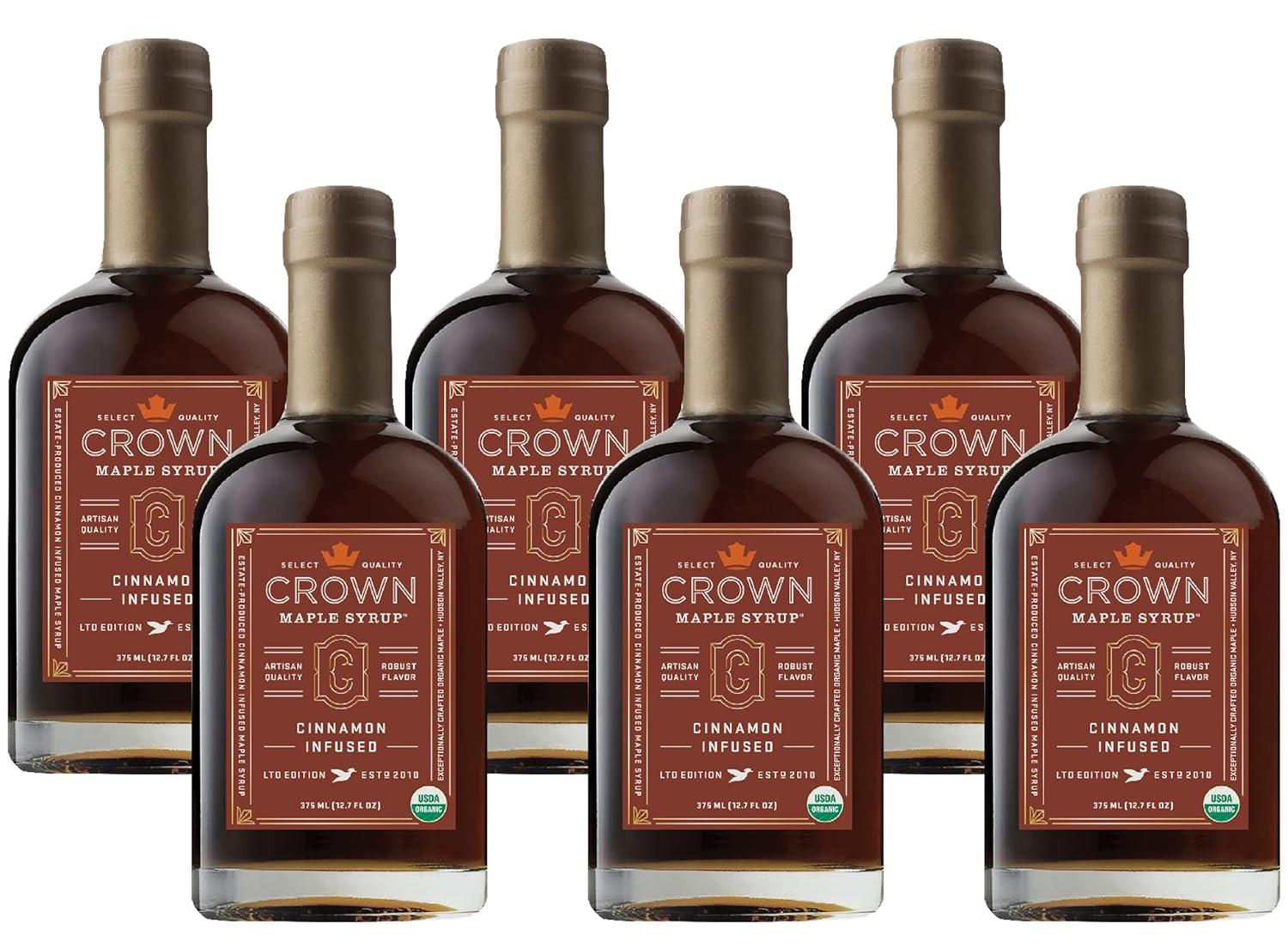image:imageCrown Maple Brown Butter Flavor Organic Maple Syrup 85 Fl Oz Pack of 6Cinnamon Infused