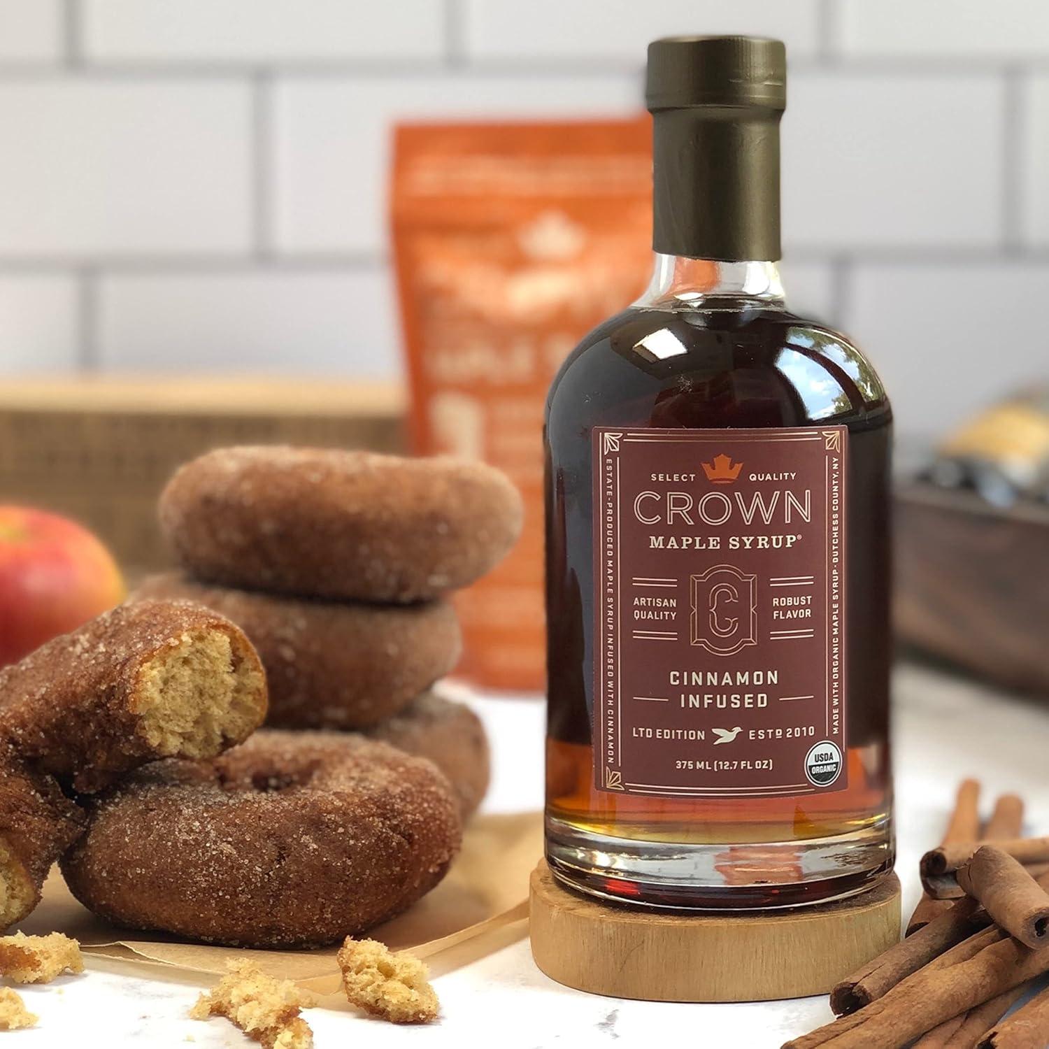 image:imageCrown Maple Brown Butter Flavor Organic Maple Syrup 85 Fl Oz Pack of 6Cinnamon Infused