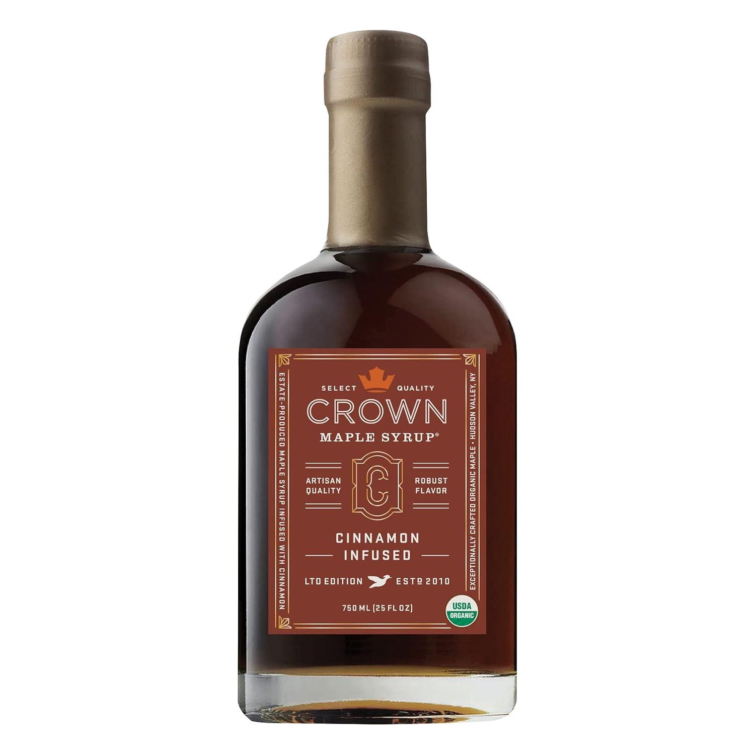 image:imageCrown Maple Brown Butter Flavor Organic Maple Syrup 85 Fl Oz Pack of 6Cinnamon Infused