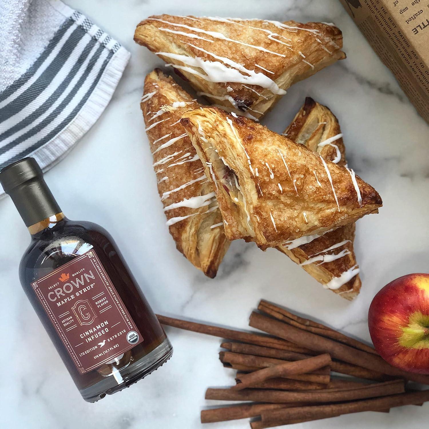 image:imageCrown Maple Brown Butter Flavor Organic Maple Syrup 85 Fl Oz Pack of 6Cinnamon Infused