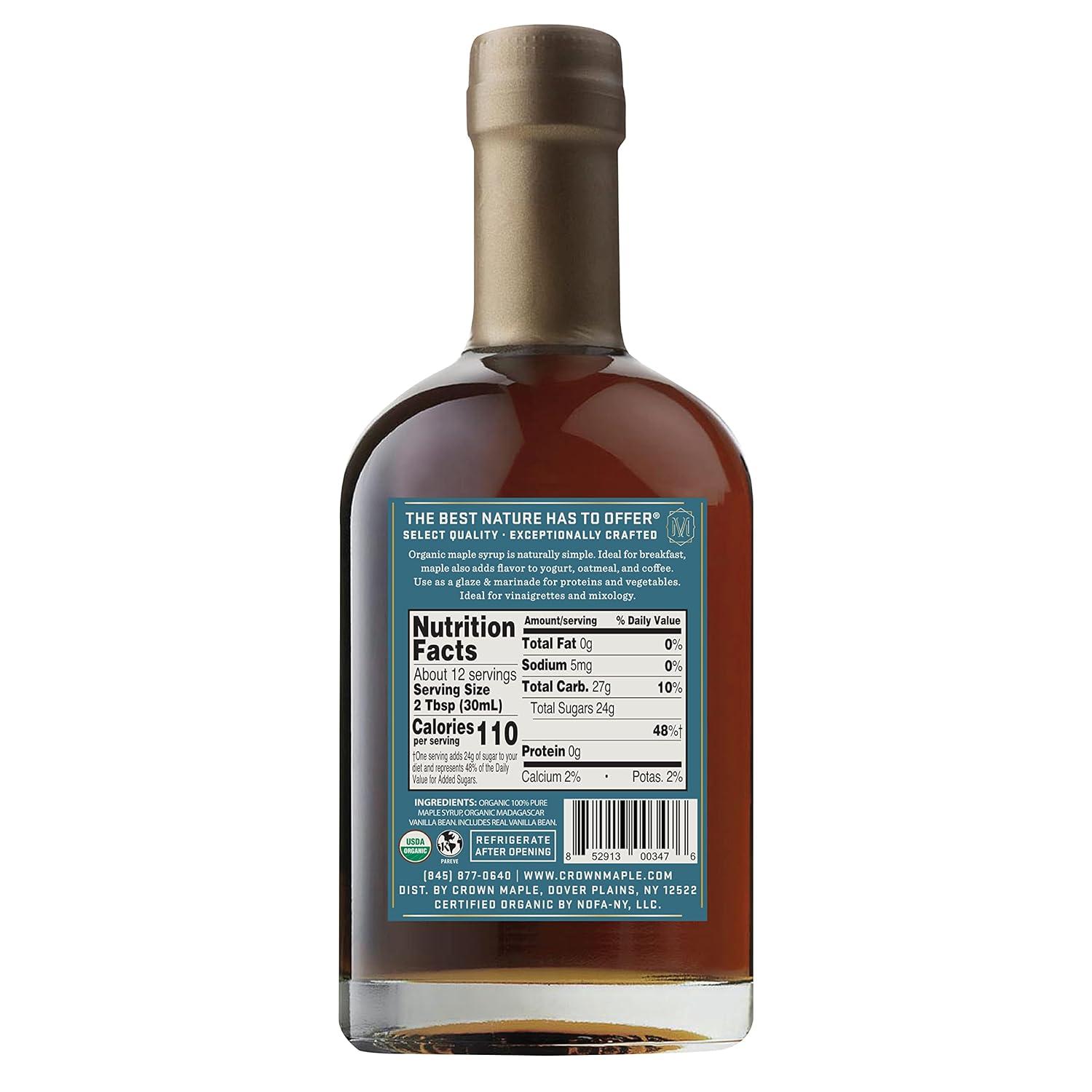 image:imageCrown Maple Brown Butter Flavor Organic Maple Syrup 85 Fl Oz Pack of 6Madagascar Vanilla