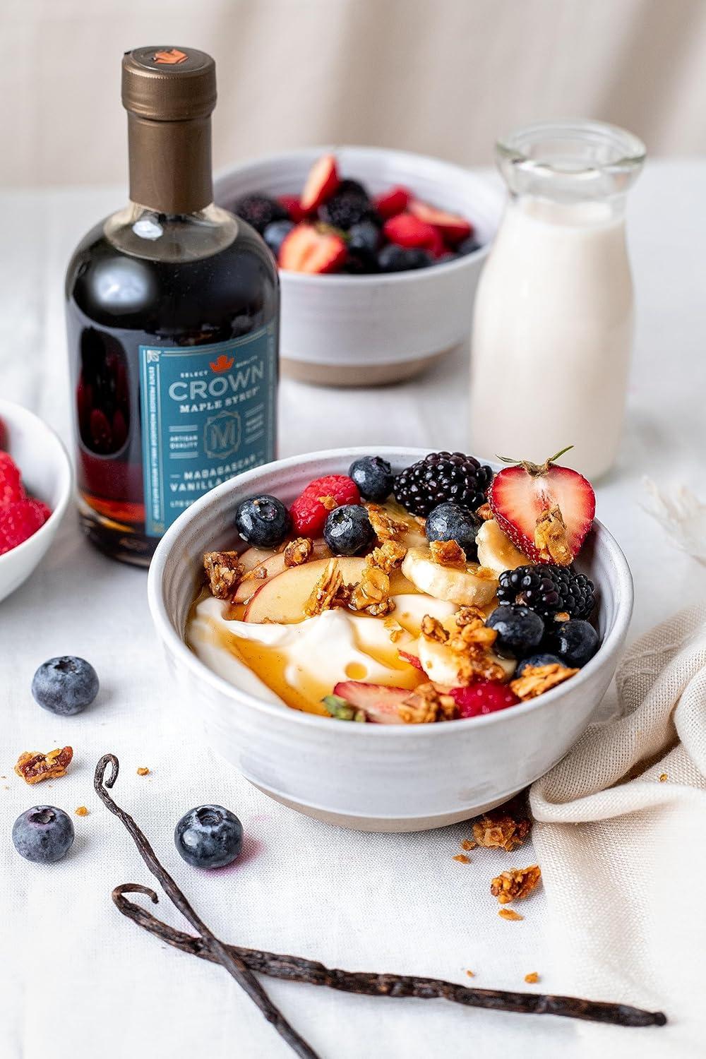 image:imageCrown Maple Brown Butter Flavor Organic Maple Syrup 85 Fl Oz Pack of 6Madagascar Vanilla