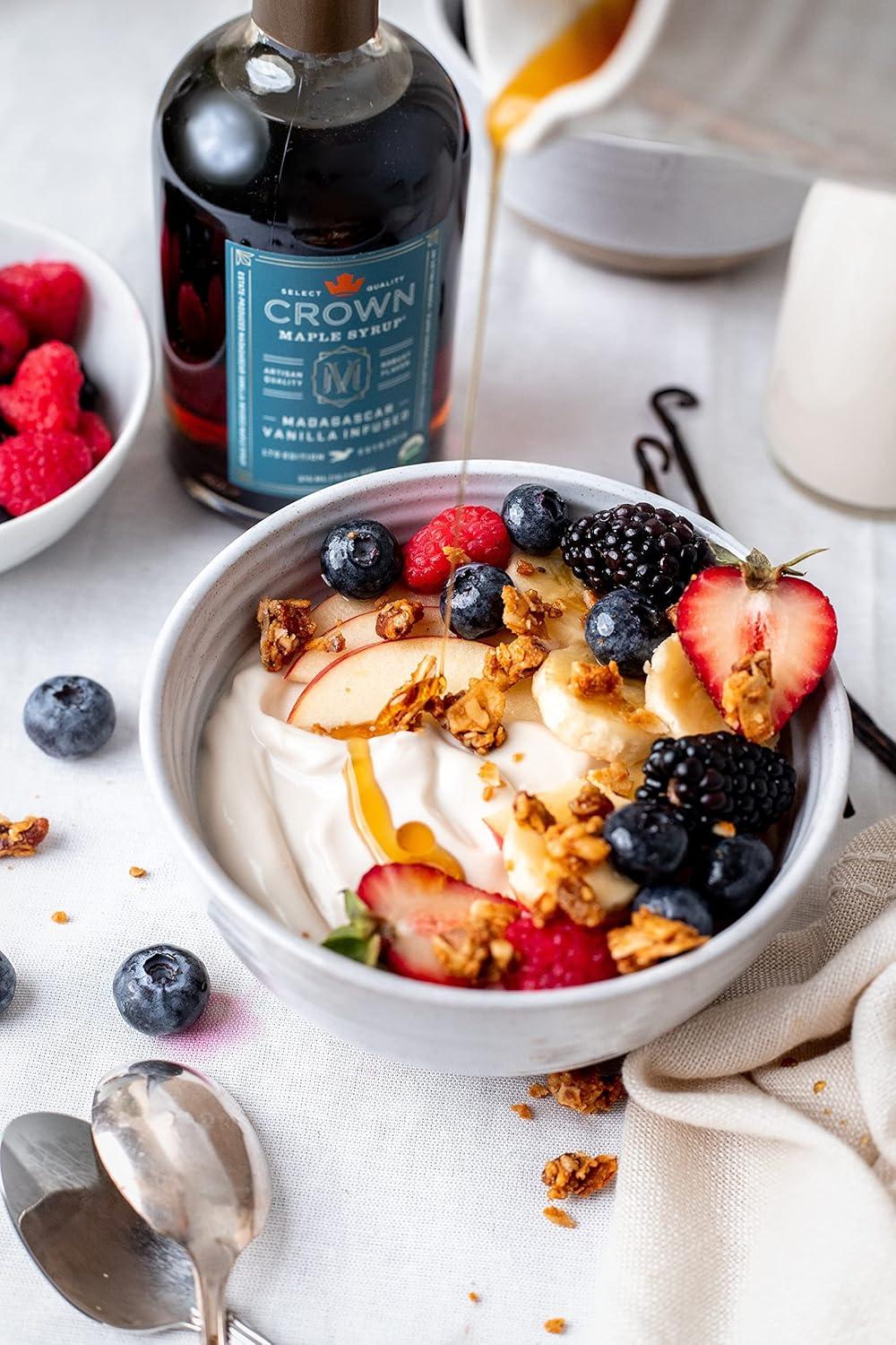 image:imageCrown Maple Brown Butter Flavor Organic Maple Syrup 85 Fl Oz Pack of 6Madagascar Vanilla