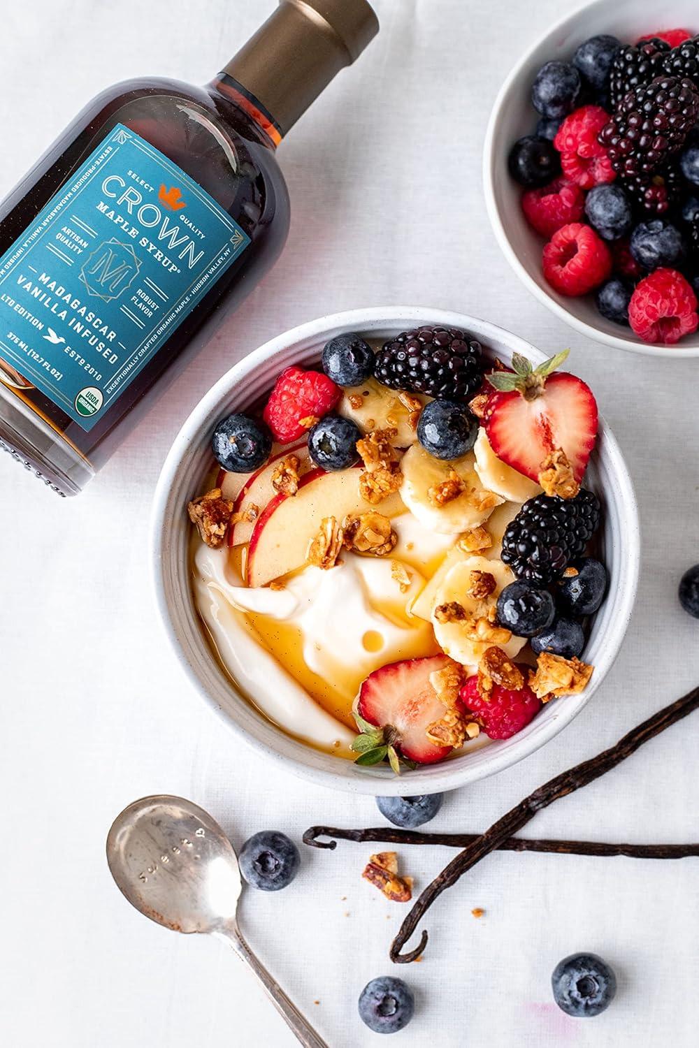 image:imageCrown Maple Brown Butter Flavor Organic Maple Syrup 85 Fl Oz Pack of 6Madagascar Vanilla