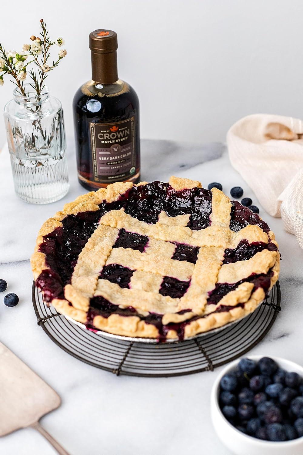 image:imageCrown Maple Dark Color Robust Taste Organic Maple Syrup 100 Pure Grade A Gluten Free No Preservatives NonGMO Pancake and Breakfast Topping 25 Fl OzVery Dark