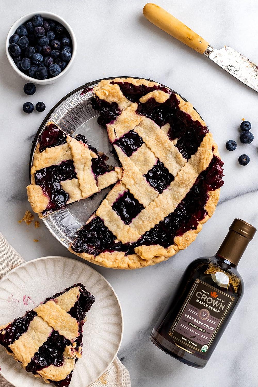image:imageCrown Maple Dark Color Robust Taste Organic Maple Syrup 100 Pure Grade A Gluten Free No Preservatives NonGMO Pancake and Breakfast Topping 25 Fl OzVery Dark
