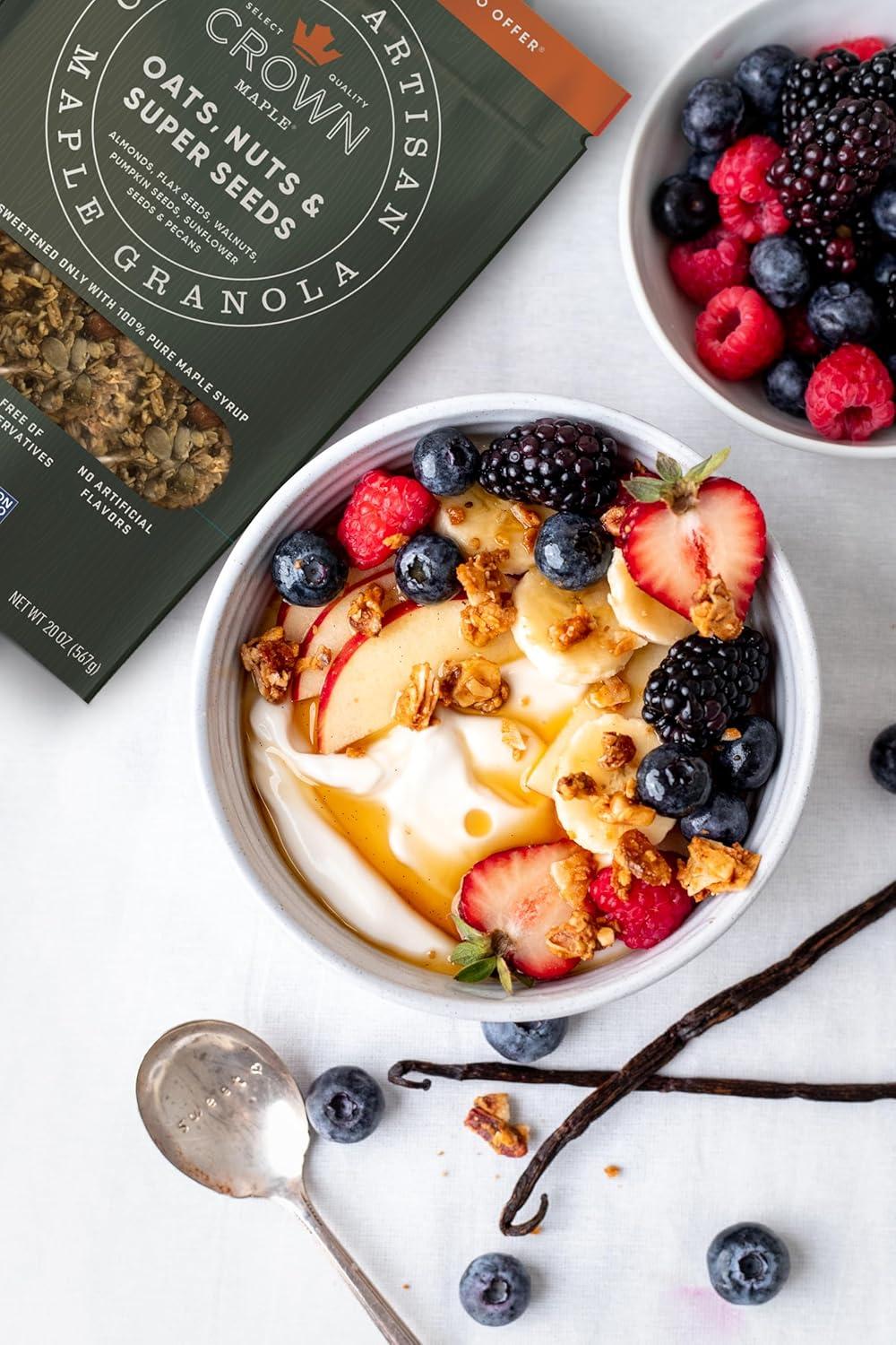 image:imageCrown Maple Organic Artisan Maple Granola Oats Nuts amp Super Seeds 20 Oz20 Ounce Pack of 1