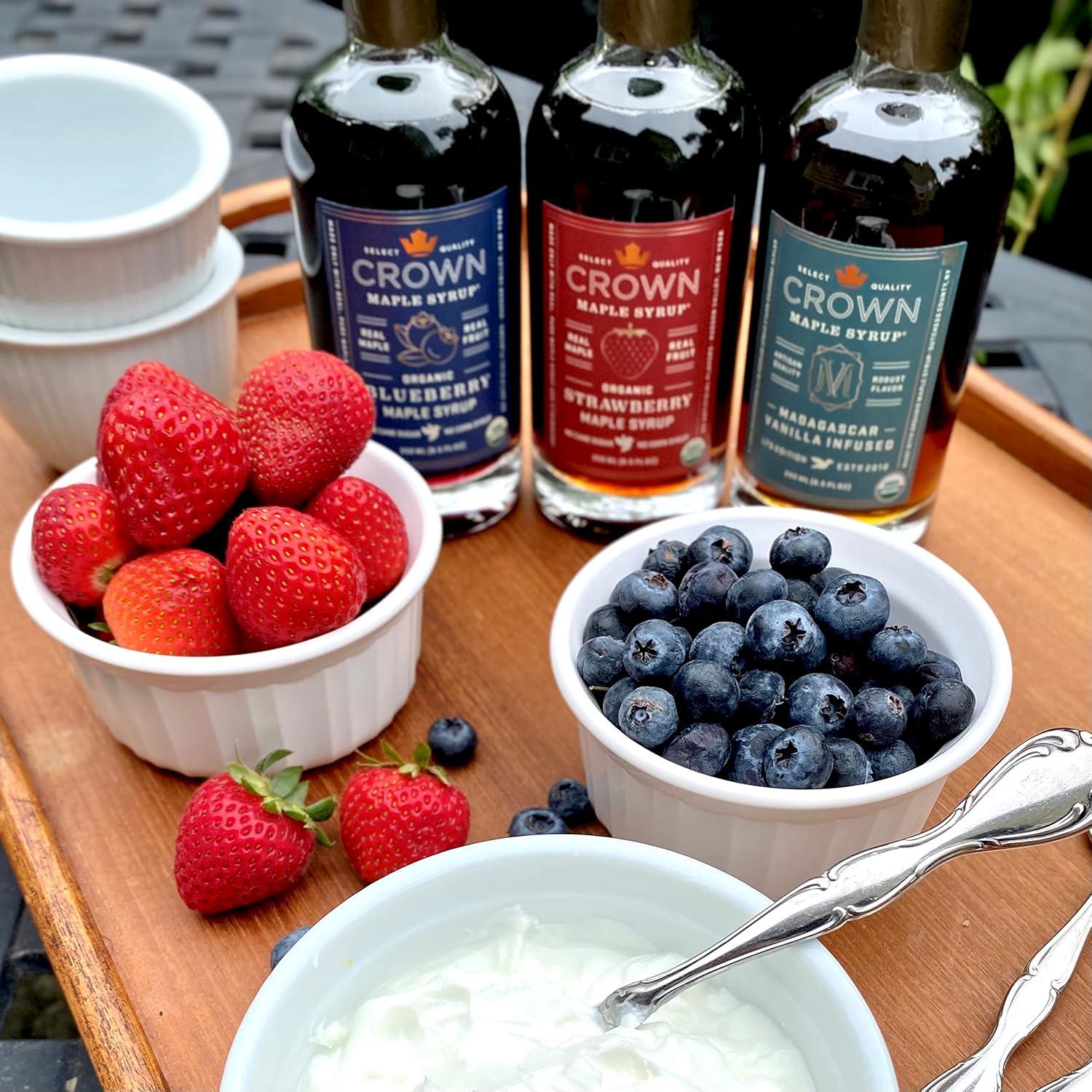 image:imageCrown Maple Organic Blueberry Maple Syrup 85 fl OzStrawberry