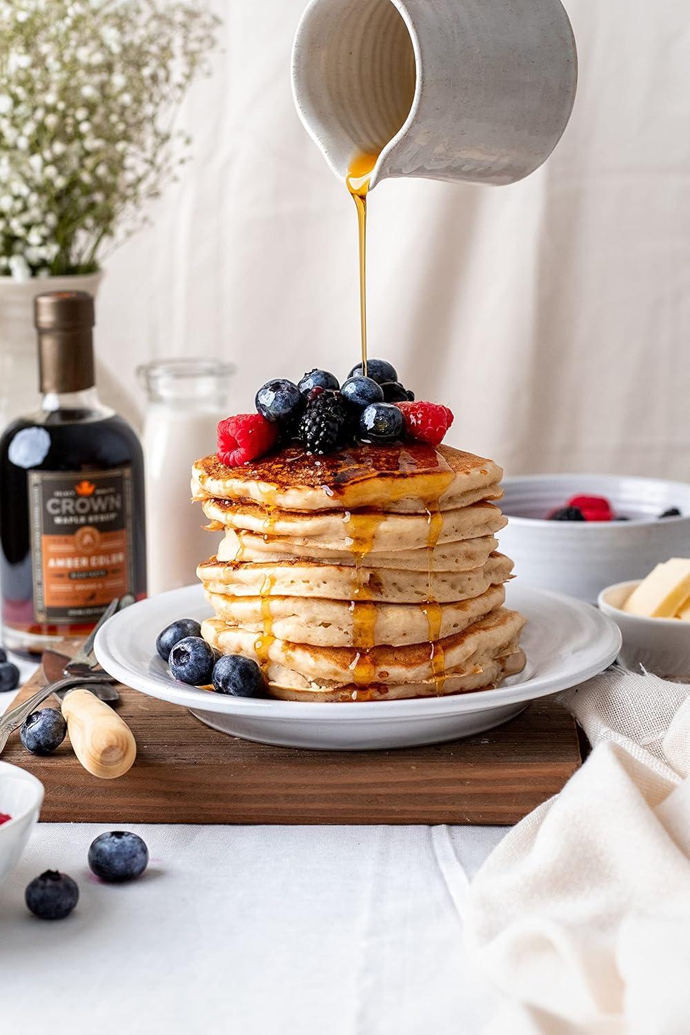 image:imageCrown Maple Very Dark Color Strong Taste Certified Organic Grade A Maple Syrup 128 Fl Oz 1 Gallon Single Pancakes Basting Glazes Sauces MustardsAmber