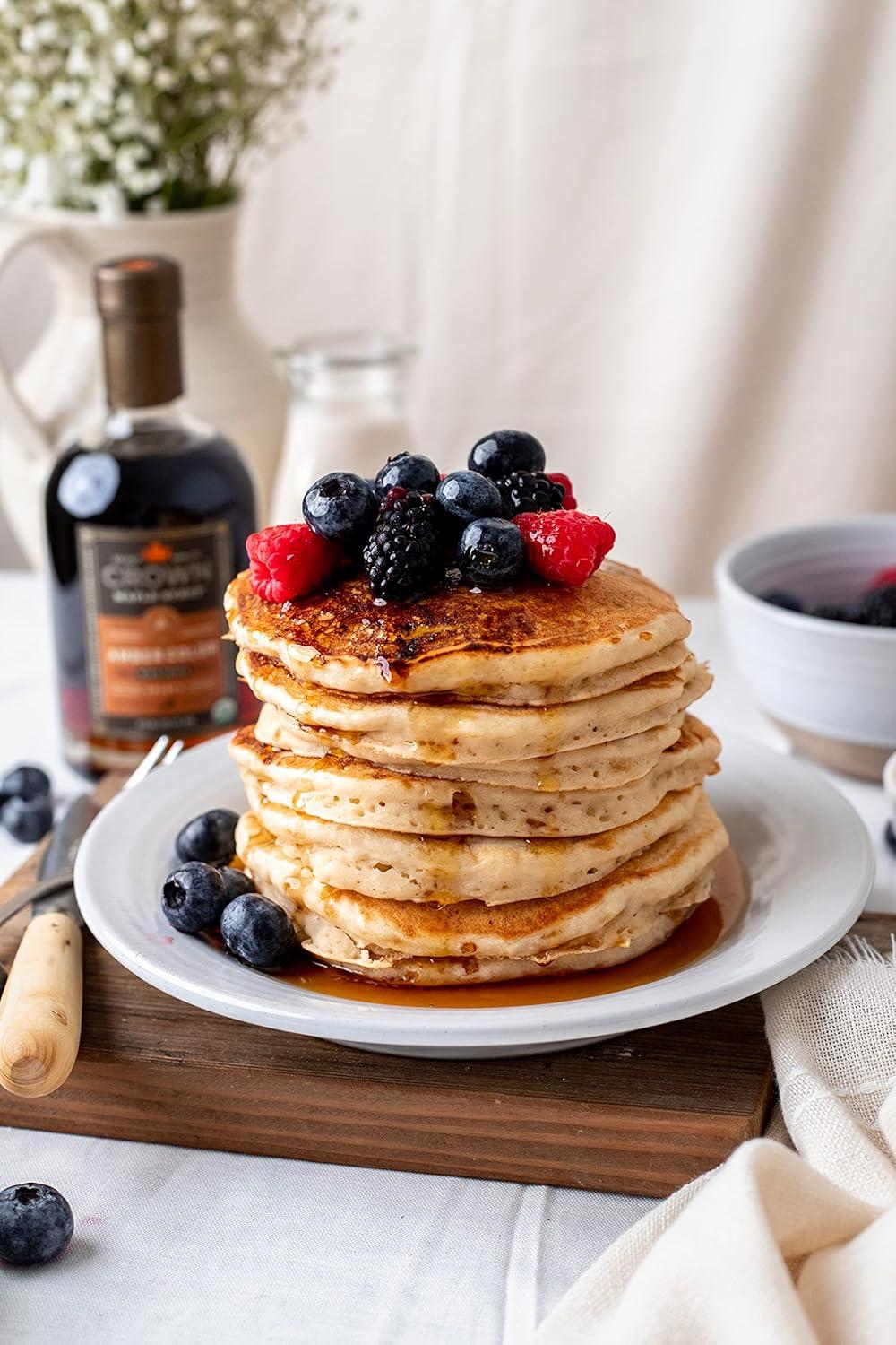 image:imageCrown Maple Very Dark Color Strong Taste Certified Organic Grade A Maple Syrup 128 Fl Oz 1 Gallon Single Pancakes Basting Glazes Sauces MustardsAmber