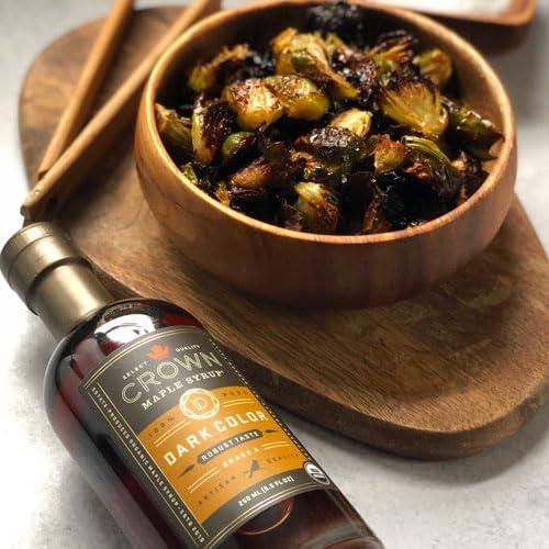 image:imageCrown Maple Very Dark Color Strong Taste Certified Organic Grade A Maple Syrup 128 Fl Oz 1 Gallon Single Pancakes Basting Glazes Sauces MustardsDark