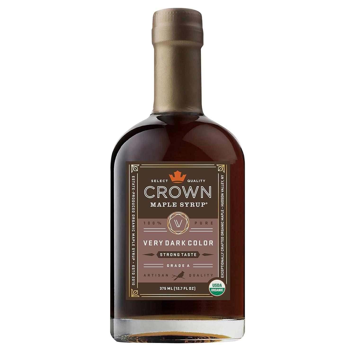 image:imageCrown Maple Very Dark Color Strong Taste Certified Organic Grade A Maple Syrup 128 Fl Oz 1 Gallon Single Pancakes Basting Glazes Sauces MustardsVery Dark