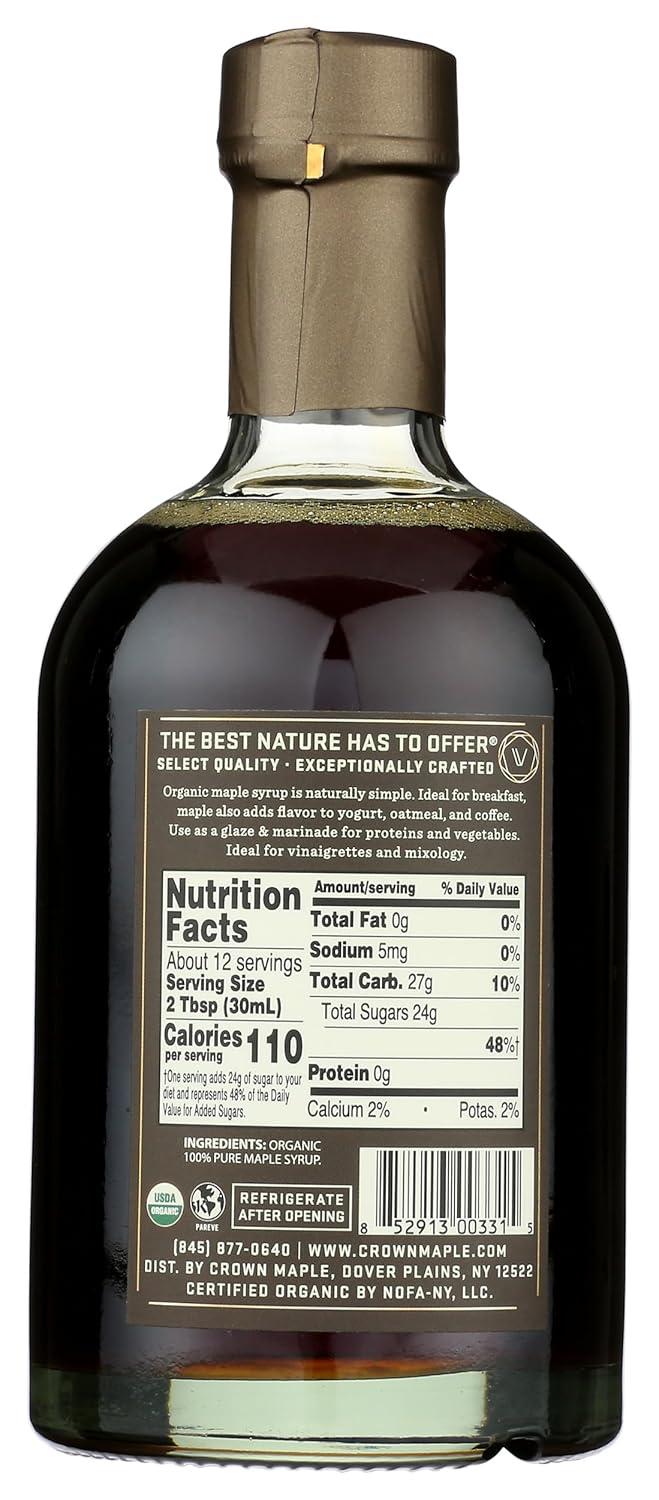image:imageCrown Maple Very Dark Color Strong Taste Certified Organic Grade A Maple Syrup 128 Fl Oz 1 Gallon Single Pancakes Basting Glazes Sauces MustardsVery Dark