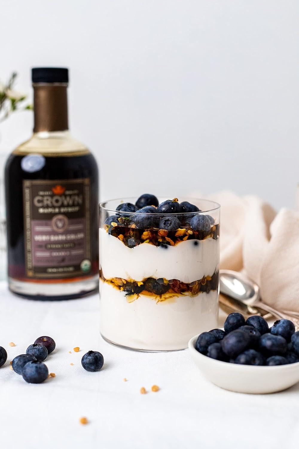 image:imageCrown Maple Very Dark Color Strong Taste Certified Organic Grade A Maple Syrup 128 Fl Oz 1 Gallon Single Pancakes Basting Glazes Sauces MustardsVery Dark