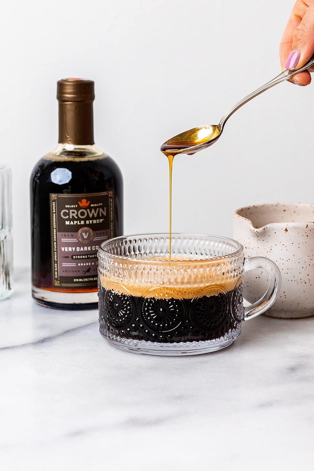 image:imageCrown Maple Very Dark Color Strong Taste Certified Organic Grade A Maple Syrup 128 Fl Oz 1 Gallon Single Pancakes Basting Glazes Sauces MustardsVery Dark