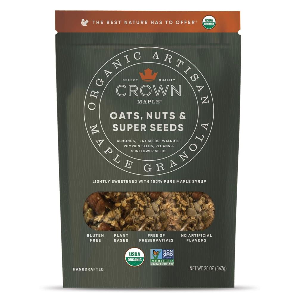 image:imageCrown Maple Organic Artisan Maple Granola Oats Nuts amp Super Seeds 20 Oz20 Ounce Pack of 1