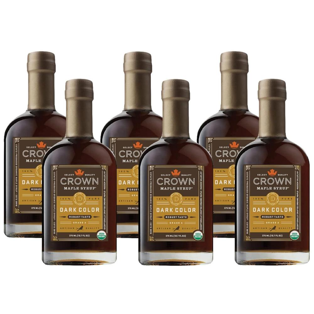 image:imageCrown Maple Very Dark Color Strong Taste Certified Organic Grade A Maple Syrup 128 Fl Oz 1 Gallon Single Pancakes Basting Glazes Sauces MustardsDark