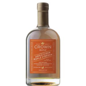 Crown Maple Apple Cider Maple Vinegar 25 Fl Oz, Perfect for Vinaigrettes, Dressings, Soups, Sauces – Gluten-Free, Non-GMO, Vegan