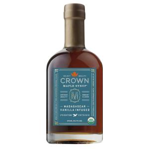 Crown Maple Brown Butter Flavor Organic Maple Syrup, 8.5 Fl Oz (Pack of 6)(Madagascar Vanilla)
