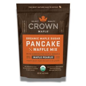Crown Maple Organic Maple Sugar Pancake and Waffle Mix, 16oz, with Handcrafted Maple Sugar and Small-Batch Maple Pearls(16 Ounce (Pack of 1))