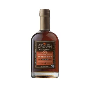 Crown Maple Very Dark Color Strong Taste Certified Organic Grade A Maple Syrup, 128 Fl Oz (1 Gallon), Single, Pancakes, Basting Glazes, Sauces, Mustards(Amber)